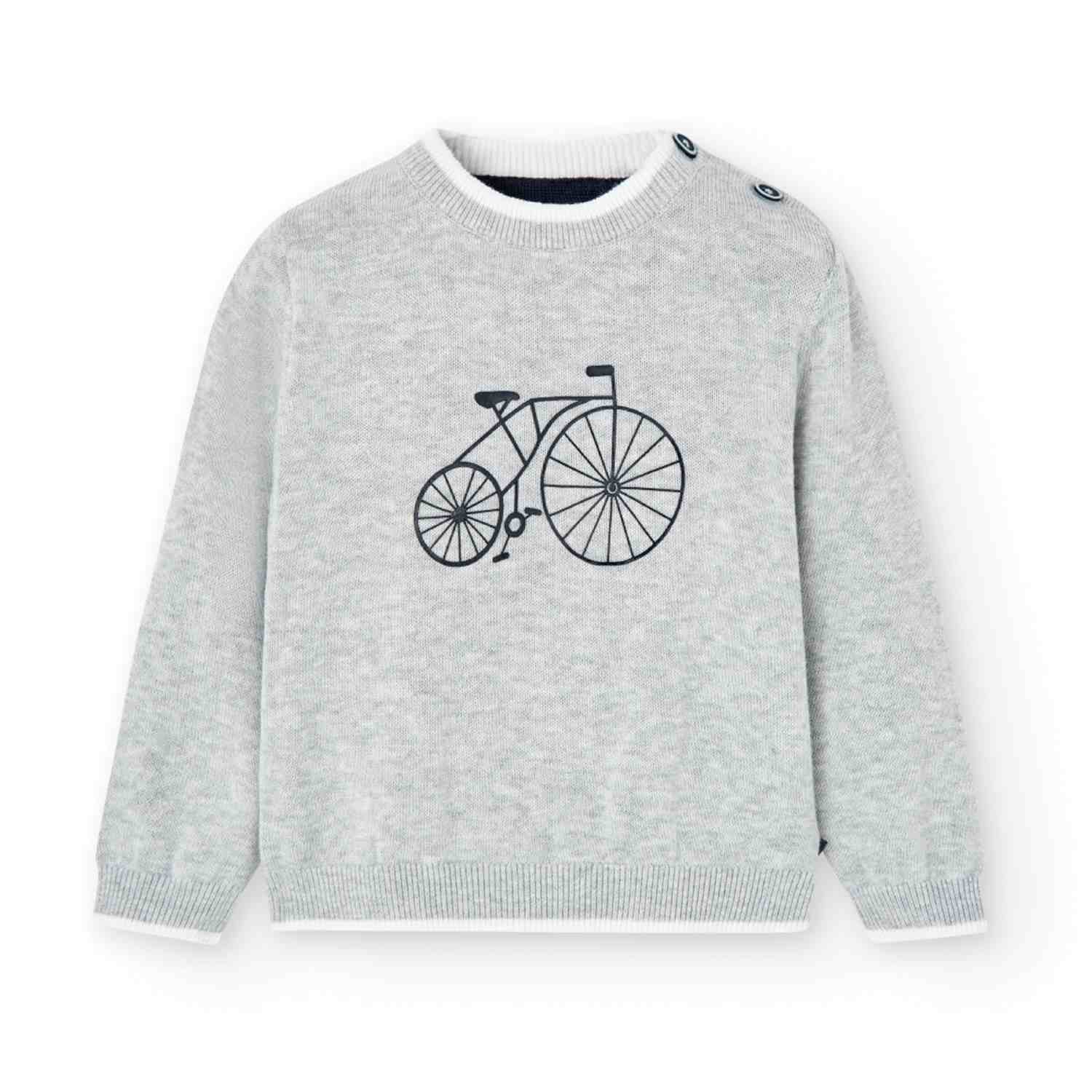 Knitwear pullover "bicycle" for baby