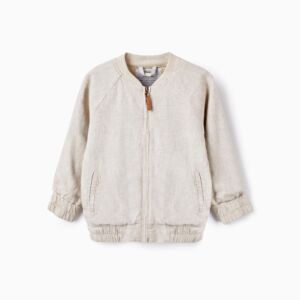 Bomber jacket in linen blend for boys