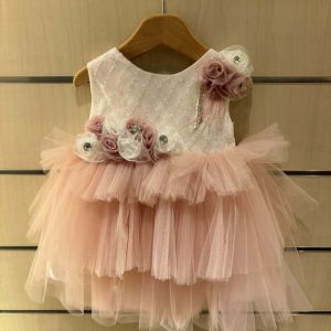Baptism pink dress 4