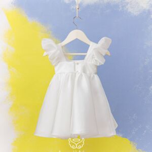 Angel wings βαφτιστικό φόρεμα Brigitte off white - Image 4