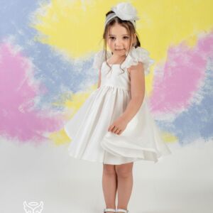 Angel wings βαφτιστικό φόρεμα Brigitte off white