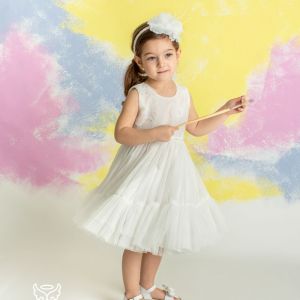 Angel wings βαφτιστικό φόρεμα Sylvie 299