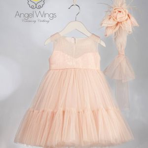 Angel wings βαφτιστικό φόρεμα Βarbie 304