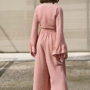 Melin Rose Σετ μπλούζα και παντελόνα Ροδακινί - Image 3