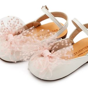 Babywalker παπούτσια για κορίτσια BW4859-IVORY-PINK1 - Image 3