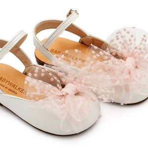 Babywalker παπούτσια για κορίτσια BW4859-IVORY-PINK1