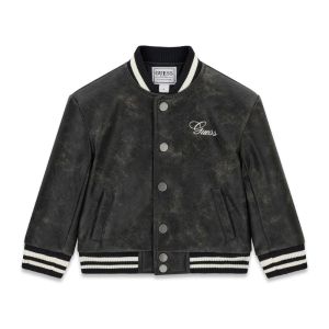 Guess Παιδικό Bomber Jacket Ανθρακί για Αγόρι