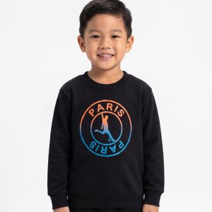 Παιδικό Σετ Φόρμας Paris Μαύρο με Μπλούζα και Παντελόνι