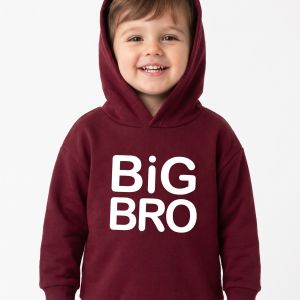 Παιδικό Σετ Φόρμας Αγόρι με Φούτερ BIG BRO Μπορντό