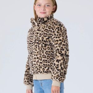 Name It Παιδικό Γούνινο Μπουφάν Animal Print