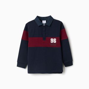 Παιδική Μπλούζα Zippy Polo Navy & Μπορντώ