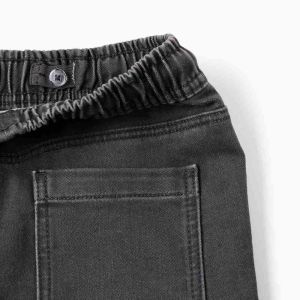 Τζιν παντελόνι με κορδόνι και 5 τσέπες για αγόρια - Image 3
