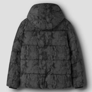 Παιδικό Puffer Μπουφάν Name it Ανθρακί με Μοτίβο - Image 2