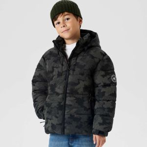 Παιδικό Puffer Μπουφάν Name it Ανθρακί με Μοτίβο - Image 1